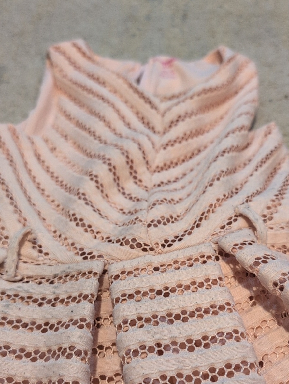 Girls Sleeveless Lace Fit-and-Flare Dress in Blush Pink - Picture 4 of 5